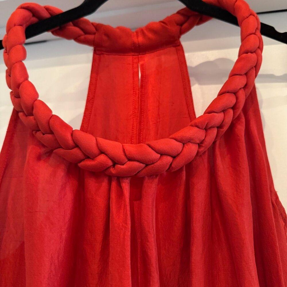 Calypso St. Barth Rust Red Braided Dress Small - Picture 2 of 9